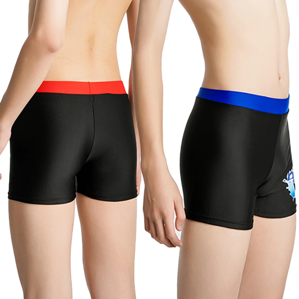 Boys Swim Trunks Kids Casual Beach Shorts Pants Dolphin Coconut Tree Print Vacation Swimwear Summer Child Bathing Suit 23-55kg 4