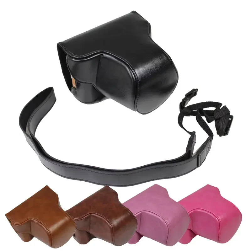 Custodia Per Fotocamera In Pelle Pu Per Fujifilm Fuji X-A7 Xa7 X-A5 Xa5 X-A20 Xa20 Copriobiettivo 15-45Mm