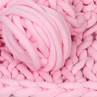 500g Super Velvet Chunky Yarn Thick Bulky Giant Thread White Bag for Hand Knitting DIY Arm Soft Big Blanket Carpet 2