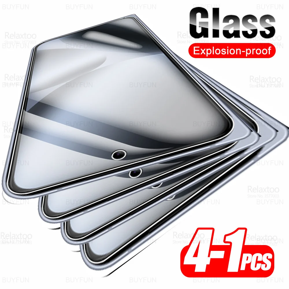 Premium Full Cover Tempered Glass Armor Screen Protector Film (1-4 Pack)