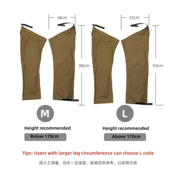 3F UL Gear Outdoor Waterproof Leg Rain Pants, Waterproof Leg Cover 2