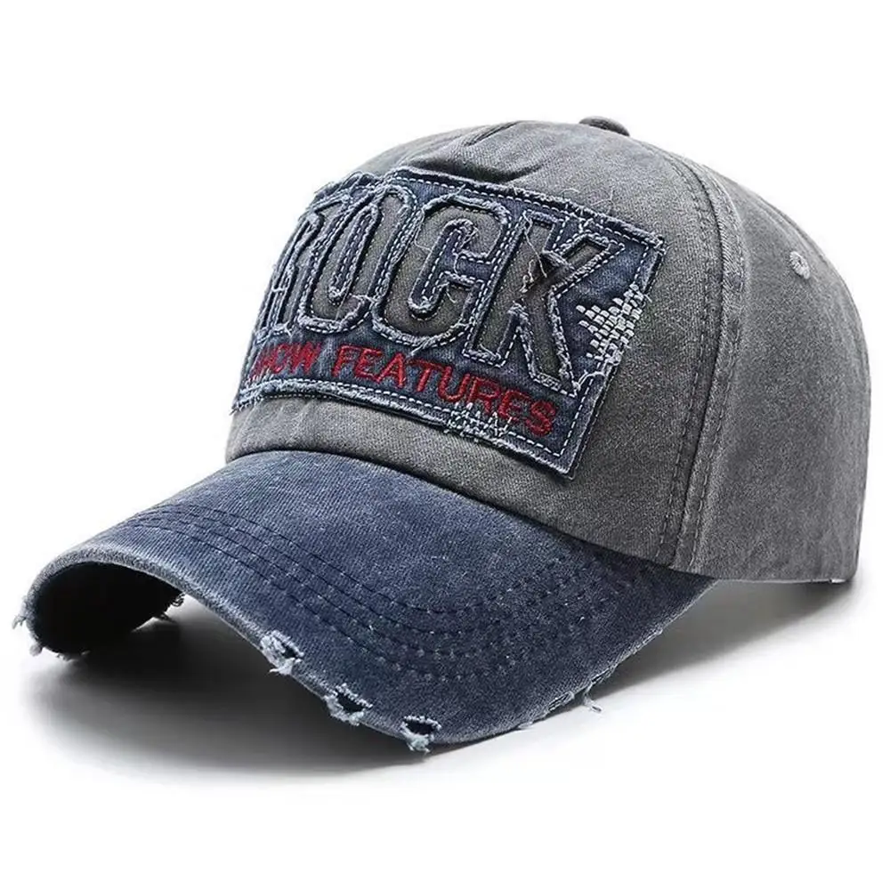 Cappellino da baseball vintage stile americano ricamato in cotone_voghion.com