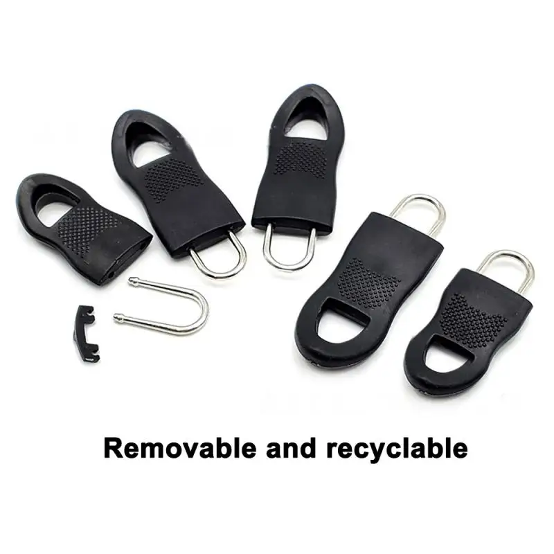 8-Piece Zipper Pull Replacement Set for Bags and Clothing Repair