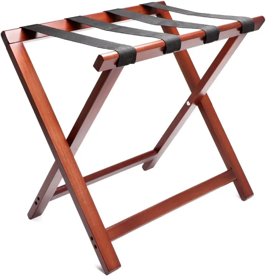 foldable luggage rack wooden luggage rack for living room hotel 2 layer shoe rack storage suitcase wooden plant stand holder indoor succulent flower display stand living room flower pot rack bonsai display bench 1pc