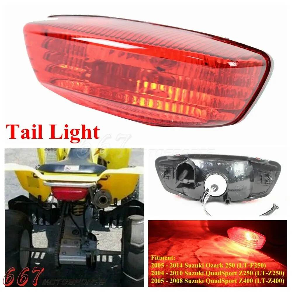 

ATV Brake Tail Light For Suzuki LTF 250 Ozark LT-Z250 LTZ 400 Z LT-F 2004-2014