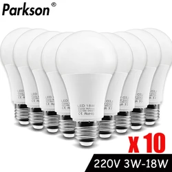 Set of 10 Versatile LED Bulb Lamps - Various Wattages - 6W (Warm White)
