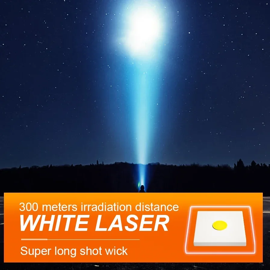 Description Picture 2 of itemSuper Bright Spotlight Long Range Flashlight Tactical Zoomable Emergency Torch USB C Charging 72H Endurance with Power Indicator