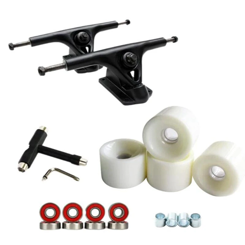 8inch-skateboard-trucks-bridge-hanger-pu-wheels-bearing-t-skateboard-tool-skateboard-wheel-combo-for-longboard