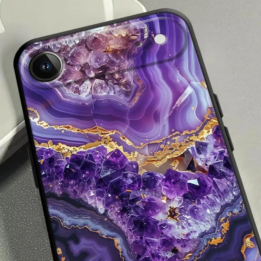 Colored Marble Design Phone Cover Case
