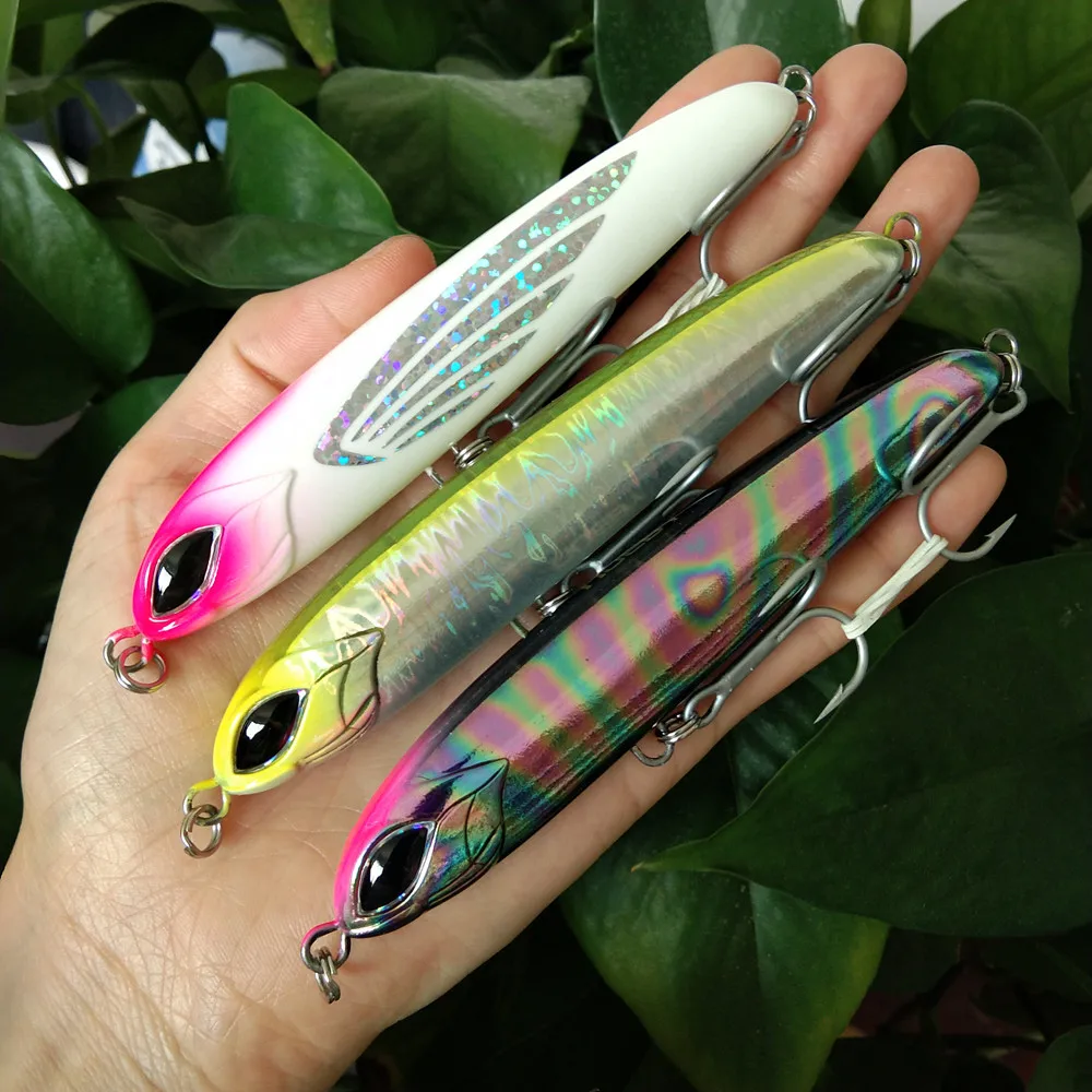 

Noeby 3pcs 11.5cm 64g 13cm 81g New Arrivals Sea Fishing Lure Stickbait Pencil Lure Sinking Fishing Saltwater Artificial Stick