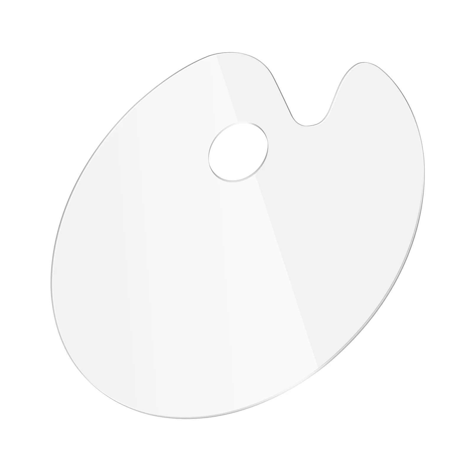 HEALLILY Transparent Watercolor Pigment Color Mixing Trays Paint Drawing Tray Acrylic Painting Color Mixer (Oval, 30x40cm)