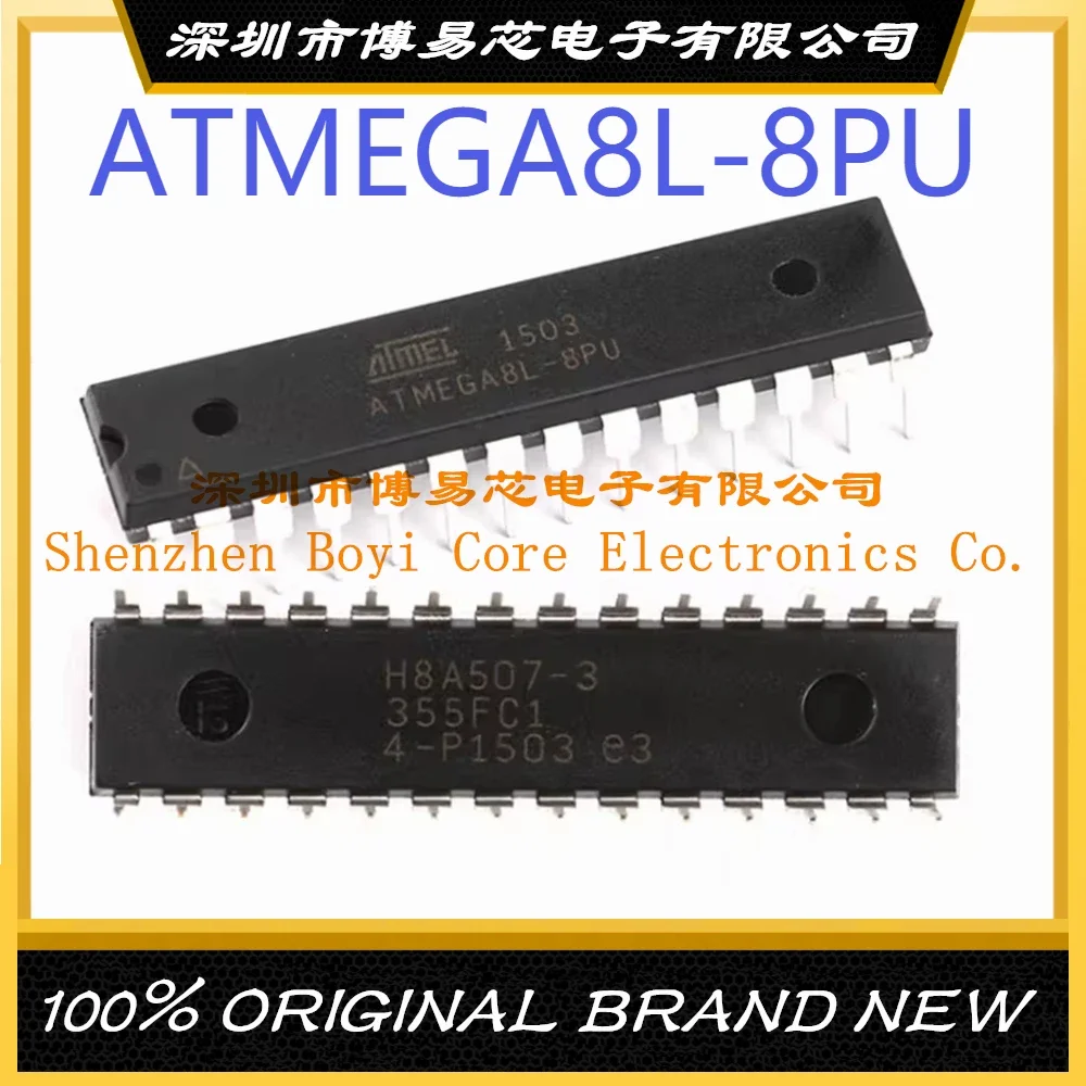 1 PCS/LOTE ATMEGA8L-8PU ATMEGA8A-16PU 8-bit microcontroller 8K flash memory package DIP-28 IC chip atmega328p vatmega328p au 32tqfp chip 8 bit microcontroller 32k flash memory