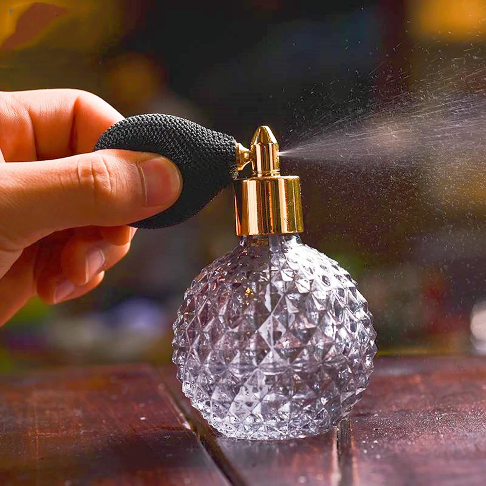 Perfume Atomizer Empty Portable Travel Refillable Glass Spray Bottle 1pcs 100ml for Women Girl