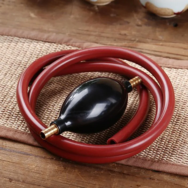 Tea tray drainage pipe with suction ball Kung Fu tea set accessories bakelite tea table tea table suction pipe drainage hose