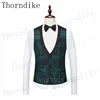 Thorndike Men Spring 3 Pieces Classic Blazers Suit Sets Men Business Blazer +Vest +Pants Suits Sets Autumn Men Wedding Party Set 4