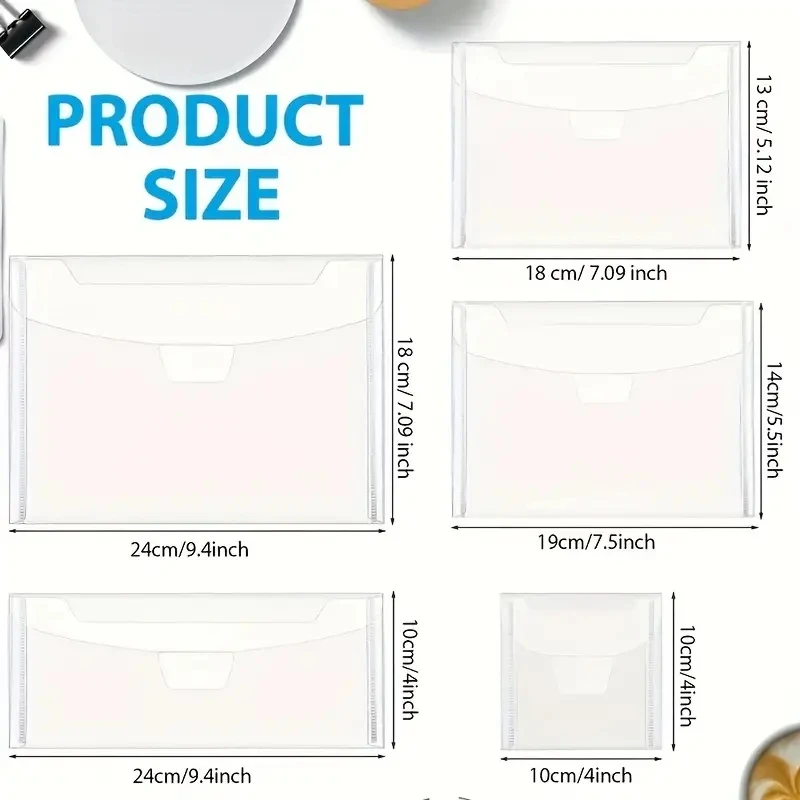 50 teile/satz Blätter Kunststoff Ordner Taschen Für Lagerung Schneiden Stirbt Briefmarken Organizer Halter Transparente Taschen – Detail 8