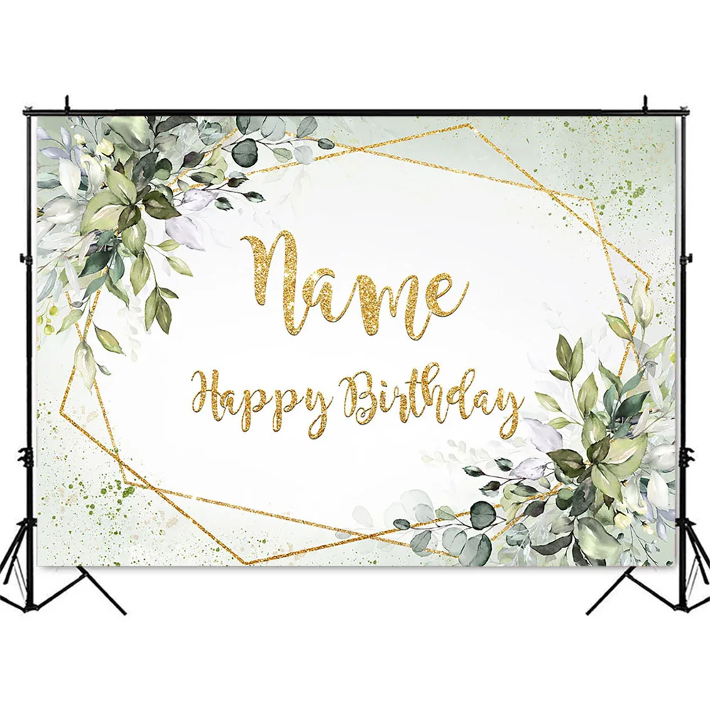 Photography Birthday Backdrop Name Customize DIY Banner for Party Decoration photo backdrop