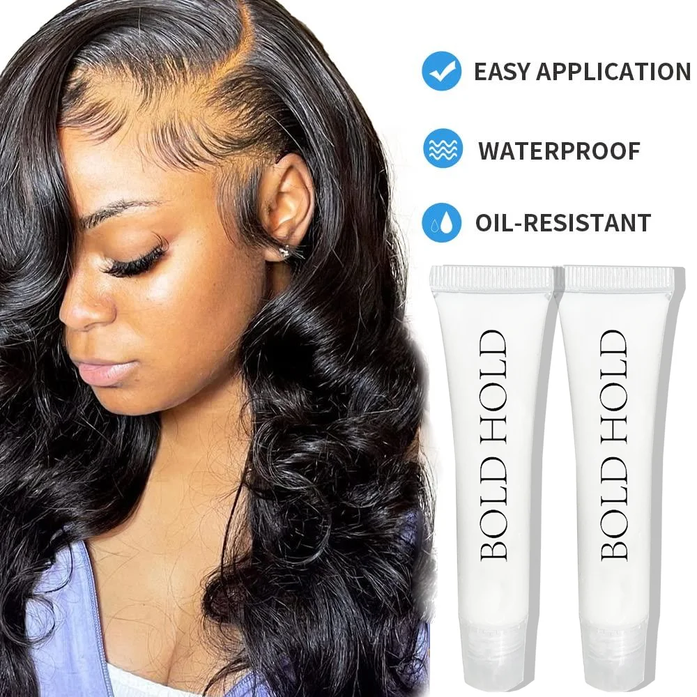 6pcs/Lot Lace Wig Adhesive Waterproof Hair Glue Lace Front Wig Glue Invisible Bonding For Oily Skin Hairpiece Frontal