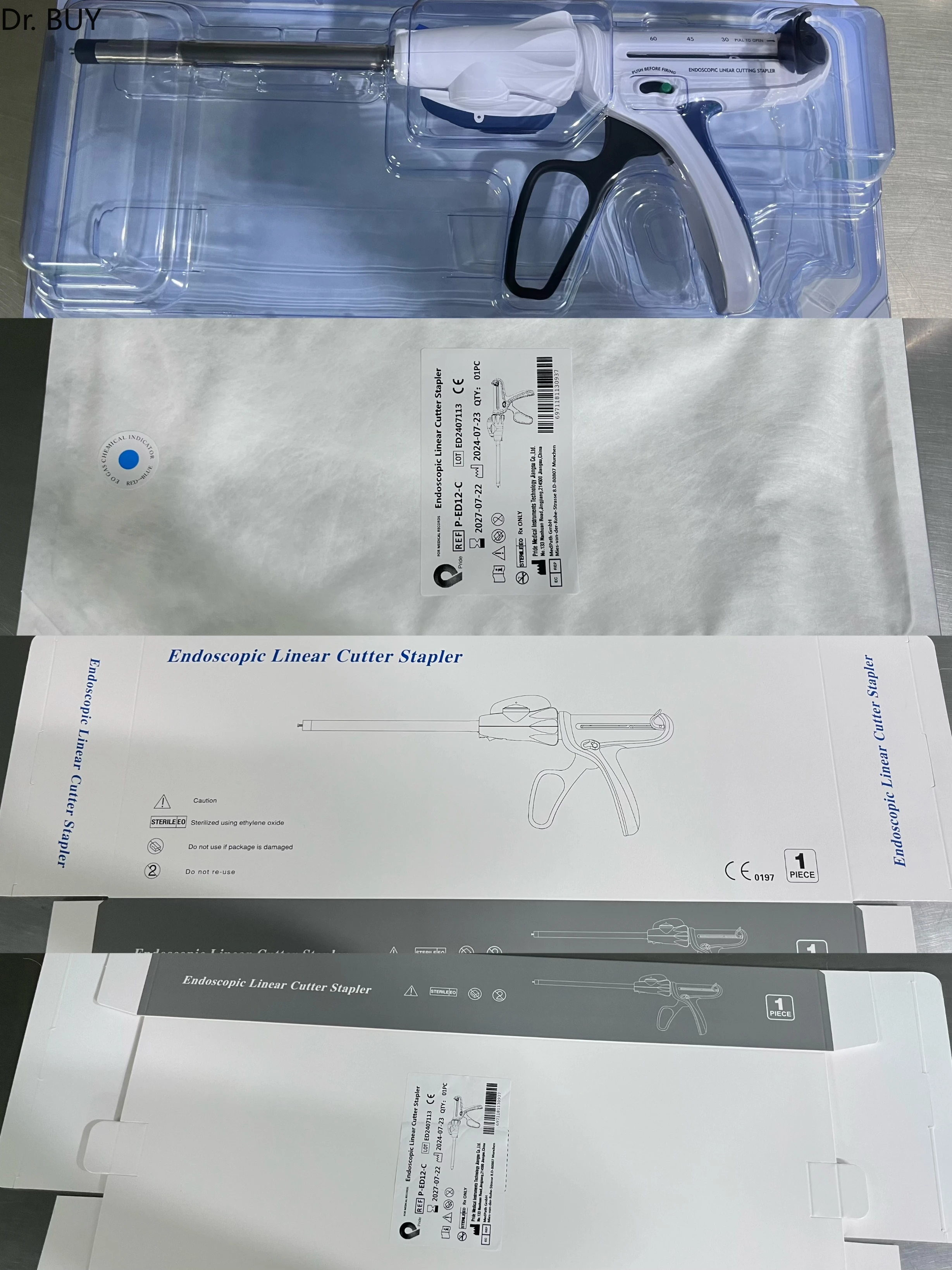 Linear cutting stapler clinical use