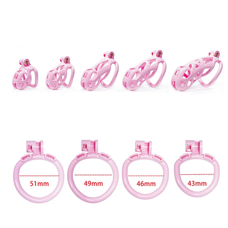 Pink Chastity Cage Male Device Kit Sex Toys for Men Couples Cock Lock Penis Ring Bdsm Bondage Adult Games Sex Shop 18+ penis chastity cage chastity lock sex toy chastity cage accessory