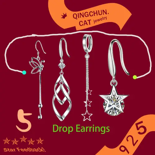 Tassel Beads Drop Earrings For Women 925 Sterling Silver Butterfly Long Boucle d'oreille oorbellen 2026 New Dangle Earring - Image 2