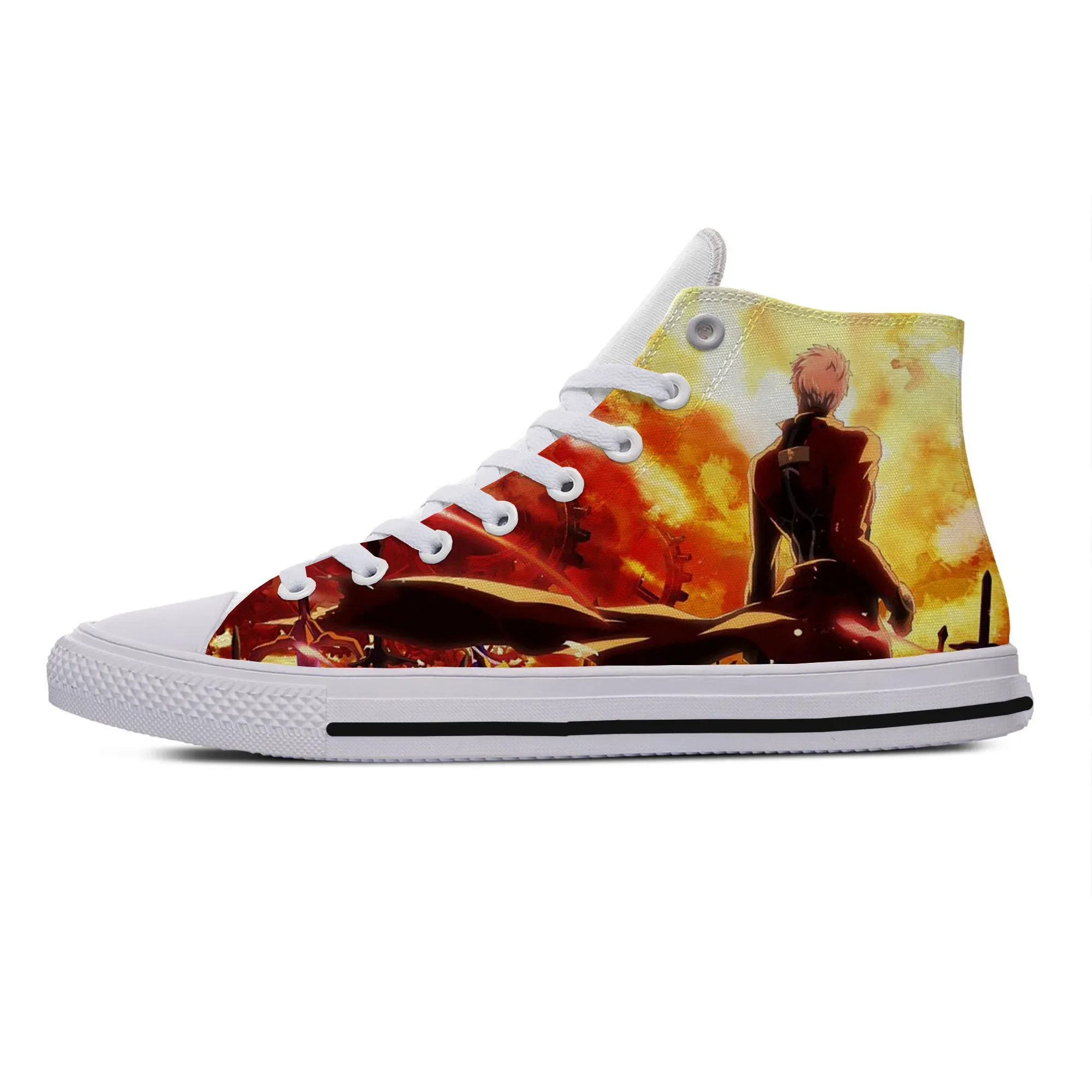 Hot Cool Fashion Funny High Quality Summer Sneakers Casual Shoes Men Women Anime Fate Stay Night Classic High Help Board Shoes