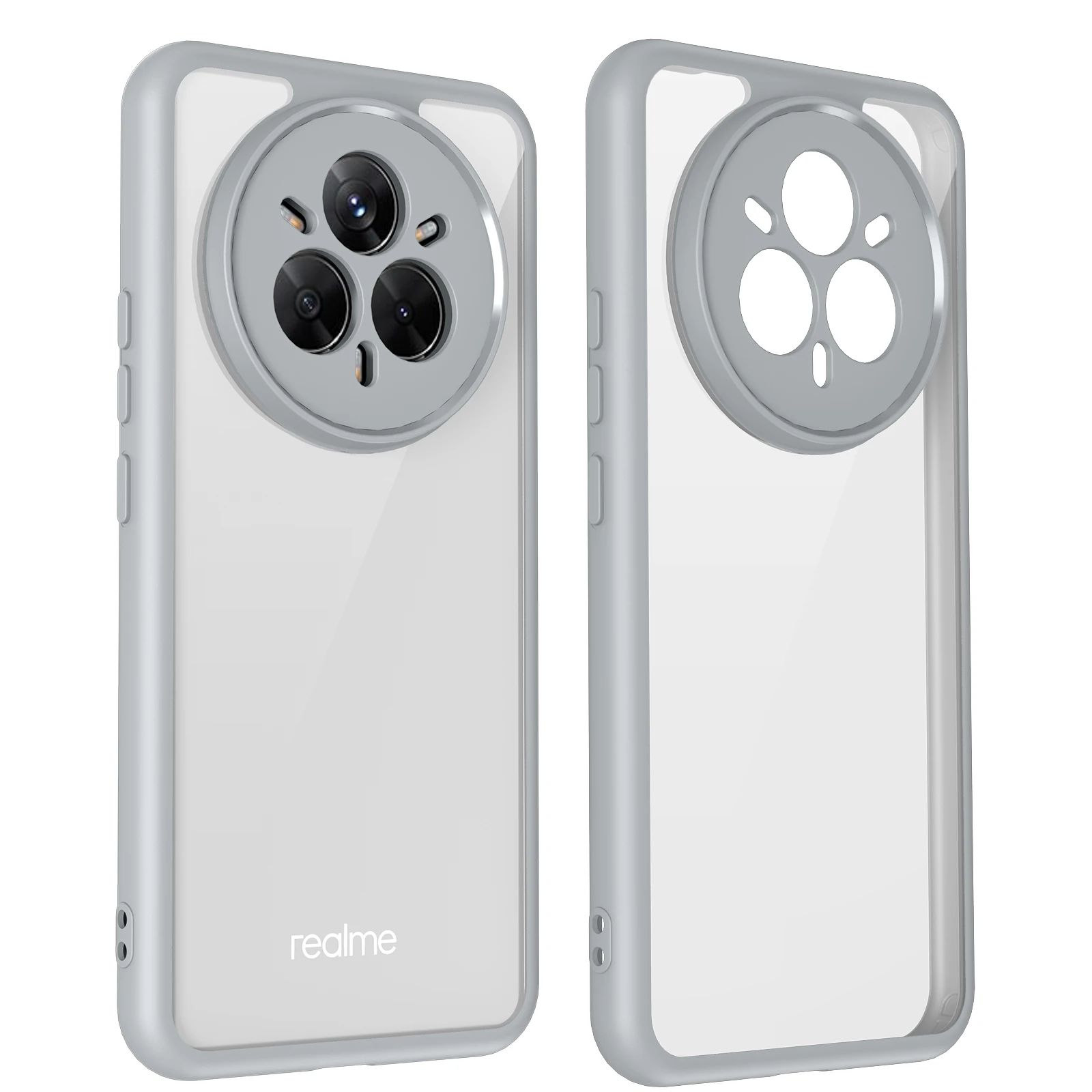 Durable Clear Shockproof Phone Case with Hard Acrylic Back Protection