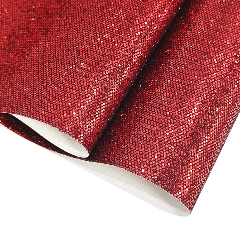 

Chunky Glitter Shiny Sparkle Faux Leather Synthetic Leather Fabric Roll For DIY Sewing Hair Clip Bow Handbag Accessories