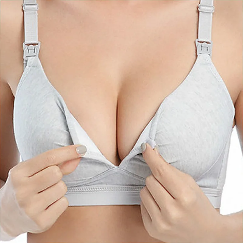 New 2023 Maternity Pregnancy Bras Nursing Bra for Feeding Women Cotton Breastfeeding Lingerie Brassiere for Front Closure