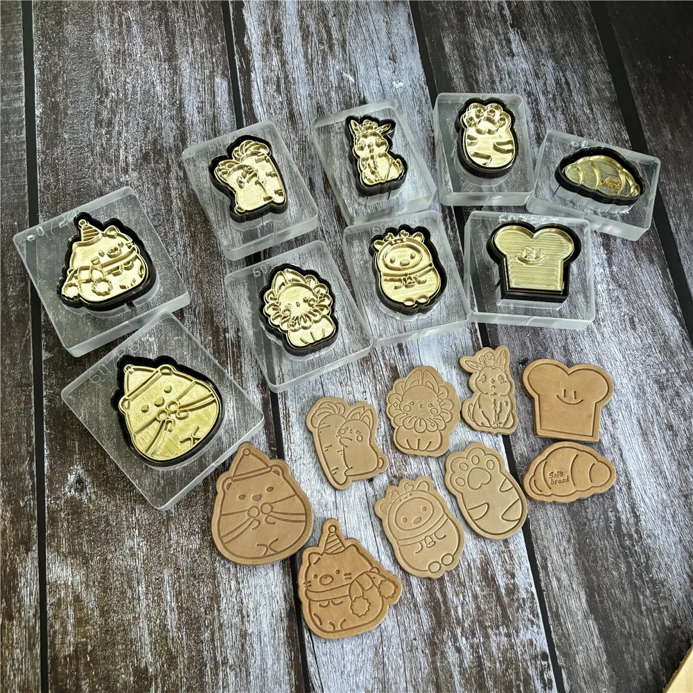 

Custom Logo Leather Cutting Die Brass Stamp Steel Mold Knife Leather Embossing Craft Tool Stamping Pressing Cutter Blade