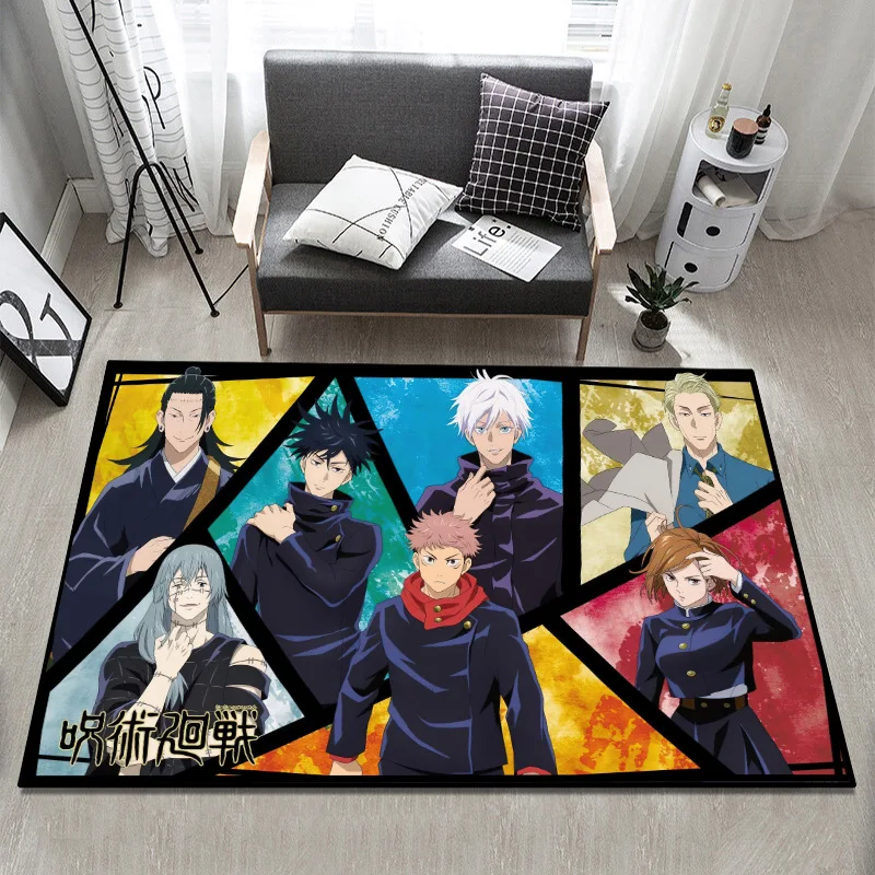 Japanese Anime Carpet for Living Room Cartoon Sofa Table Bedroom Bedside Area Rug Home Decoration Large Floor Mat Alfombra 2