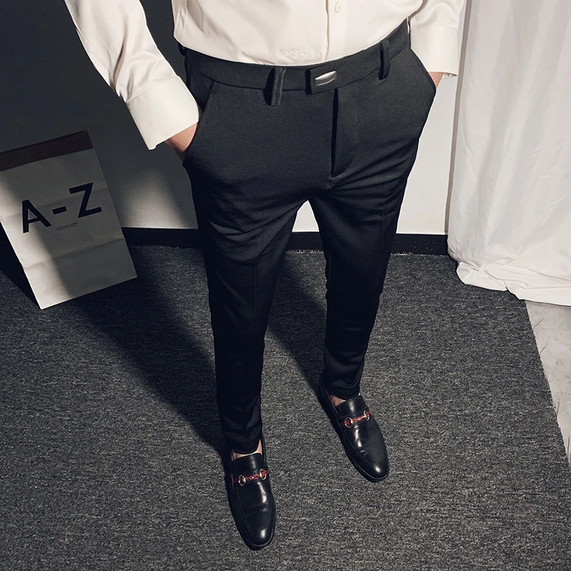 NEW Men's Business Suit Pant Ankle 