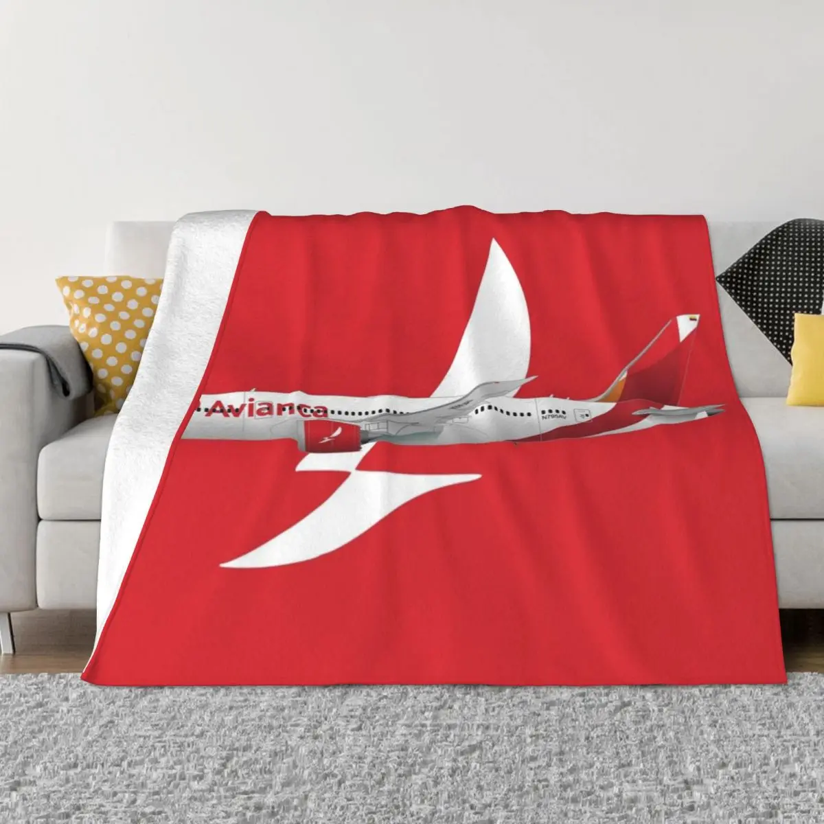 

Avianca, Боинг 787-8, Dreamliner, плед, подвижный декоративный диван, путешествия, теплые зимние одеяла
