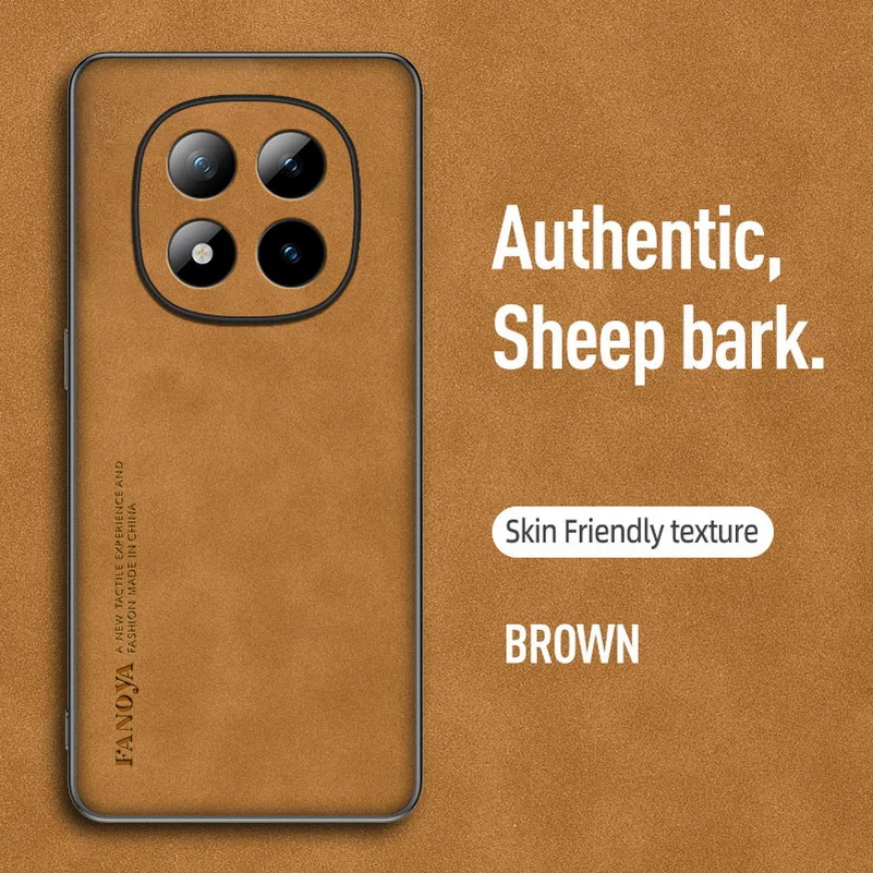 Leather Suede Protective Case with Slim Lens Cover
