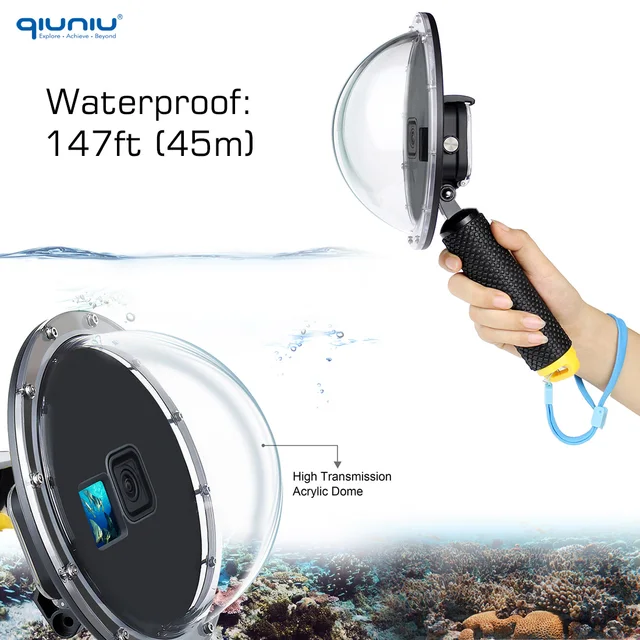 Soonsun Dome Gopro Hero Dome Port Go Pro Waterproof Camera Case