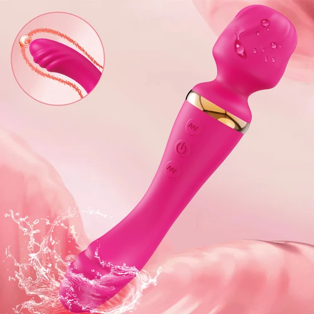 Sexspielzeug Vibrator Dildos für Frauen Dual Motor Zauberstab Klitoris G-Punkt Klitoris Stimulator Weibliche Masturbation Erwachsene Produkte