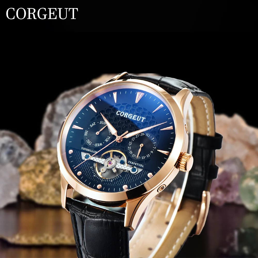 corgeut-44mm-fashion-casual-stainless-steel-watch-for-man-mineral-glass-automatic-mechanical-leather-straps-waterproof-date-week