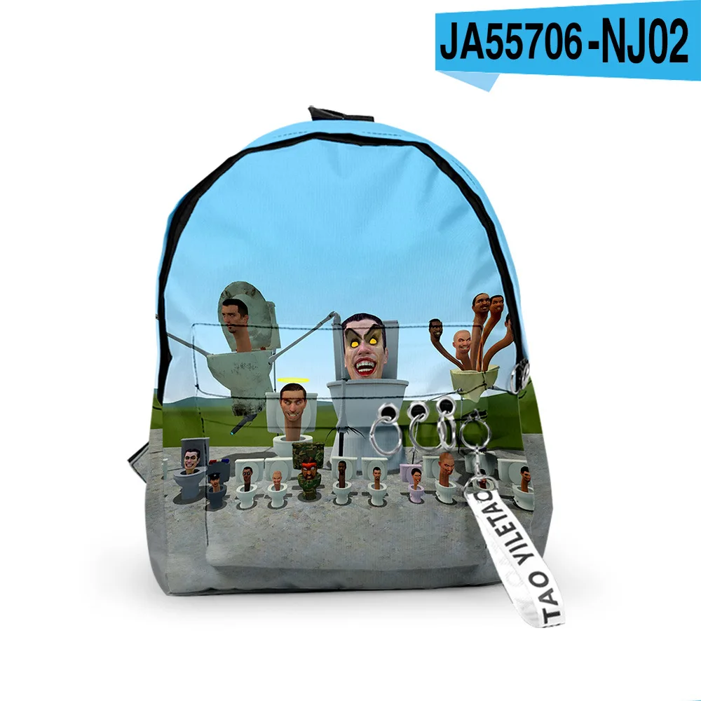 

3D Game New Product Skibidi Toilet Peripheral Toilet People Backpack Primary and Secondary School Schoolbags for Men and Women