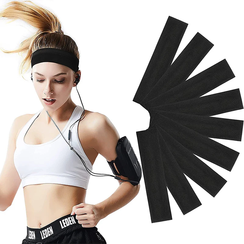 Yoga Elastic Headband Sports Fitness Hair Ties Candy Hair Bands Elastic Non-slip Headbands Solid Colour Bands