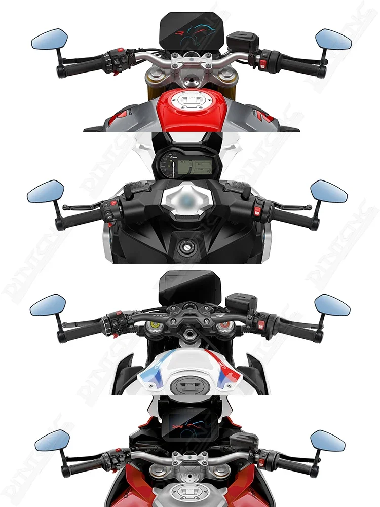 BMW R1250 R/RS/RT R1200R 조정 가능한 오토바이 리어 바 사이드 백미러 F900R S1000R C400X C402GT 핸들 바 엔드 미러