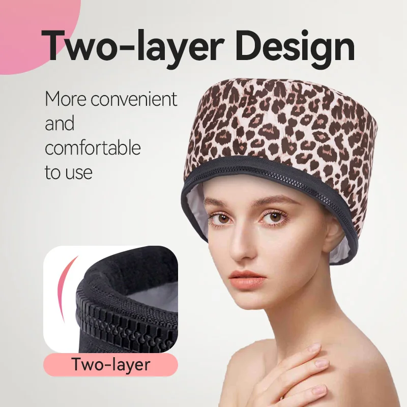 Heating Thermal Steamer Cap Electric Hot Treatment Cap for Natural Black Afro Hair Heated Hair Care Spa Hat for Home Use 5