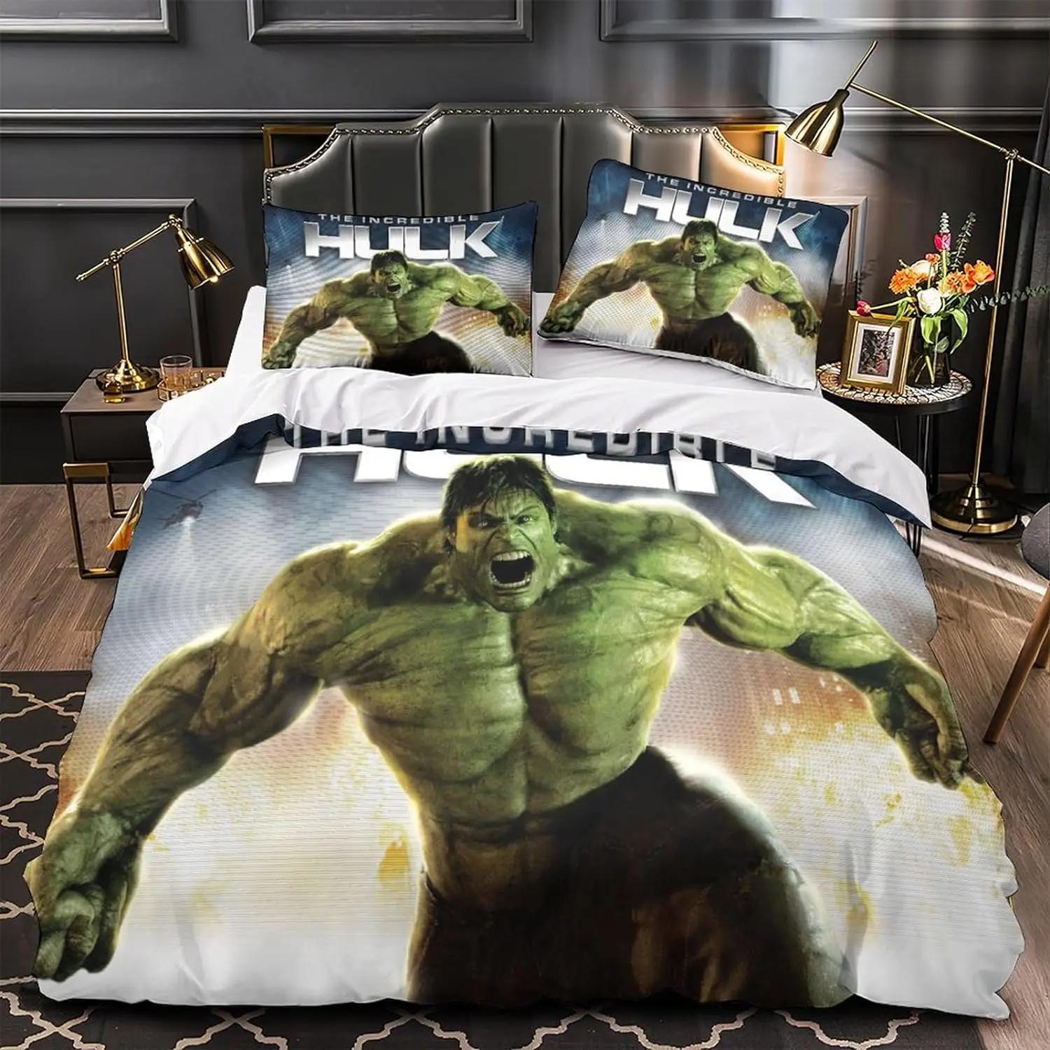 Hulk Bedding Set, Super Soft Microfiber Quilt Duvet Covers with