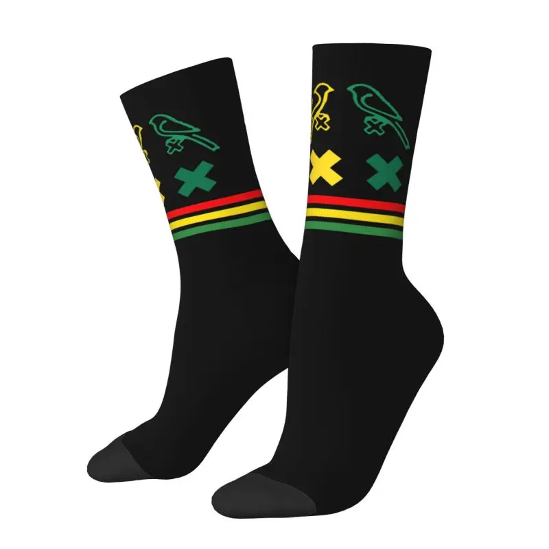 

Ajax Marley Bob Men Women Crew Socks Unisex Fun Amsterdam 3 Little Birds Spring Summer Autumn Winter Dress Socks