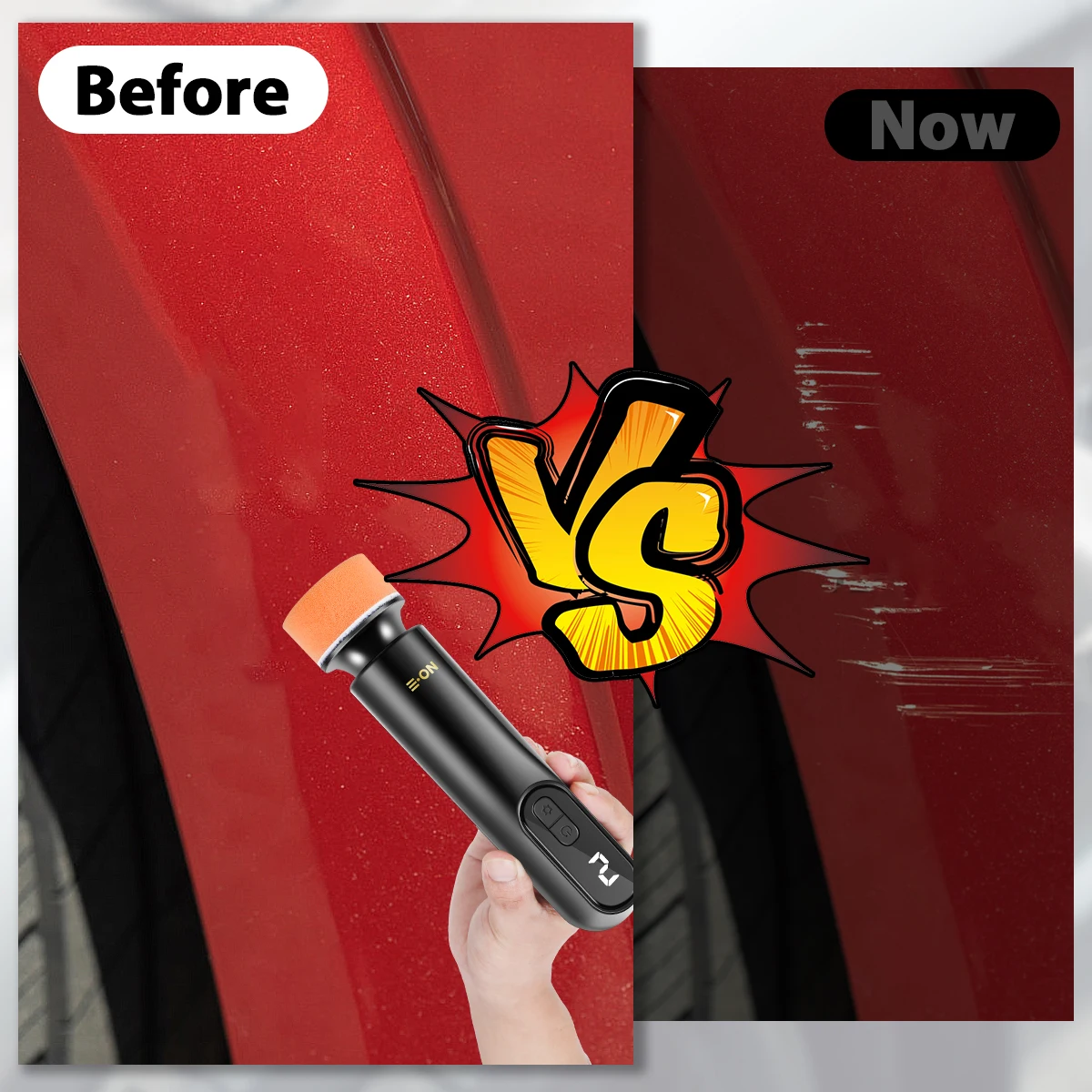 Cordless Car Polishing Mini Car Polisher Handheld Car Polishing Waxing Machine Power Tool for Car Body Cleanig Waxing Repair 5