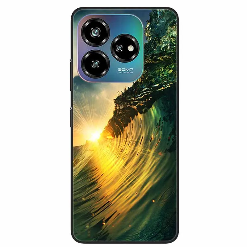 ZTE Blade V60 Design Black Soft TPU Silicone Back Cover - Sleek Protective Phone Case