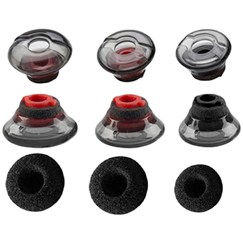 

1pc For Plantronics Voyager 5200 Earplugs Soft Silicone Ear Pads Earphone Clear Earbuds Tips Eargels Black Foam