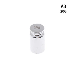 Precision Digital Calibration Weight Set with Chrome Plating for Home and Educational Use (20G)