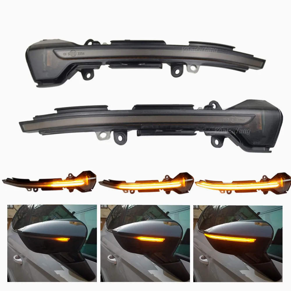 

Для SEAT Leon Mk3 5F Ibiza Mk5 KJ Arona 2018 динамический фонарь поворота боковой зеркальный индикатор последовательная фонарь