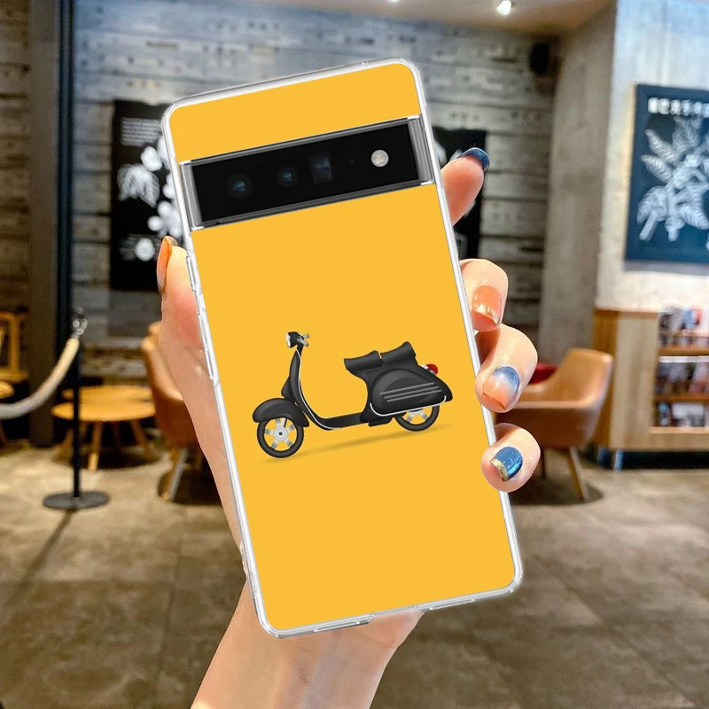 Durable Shockproof Silicone Motorcycle Phone Case with Transparent Shell