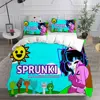 Sprunki Bedding Sets Soft Bed Cover Comforter Duvet Cover Pillow Case 2-3 Pieces Sets Teenagers Children's Gifts Bedroom Decor 6